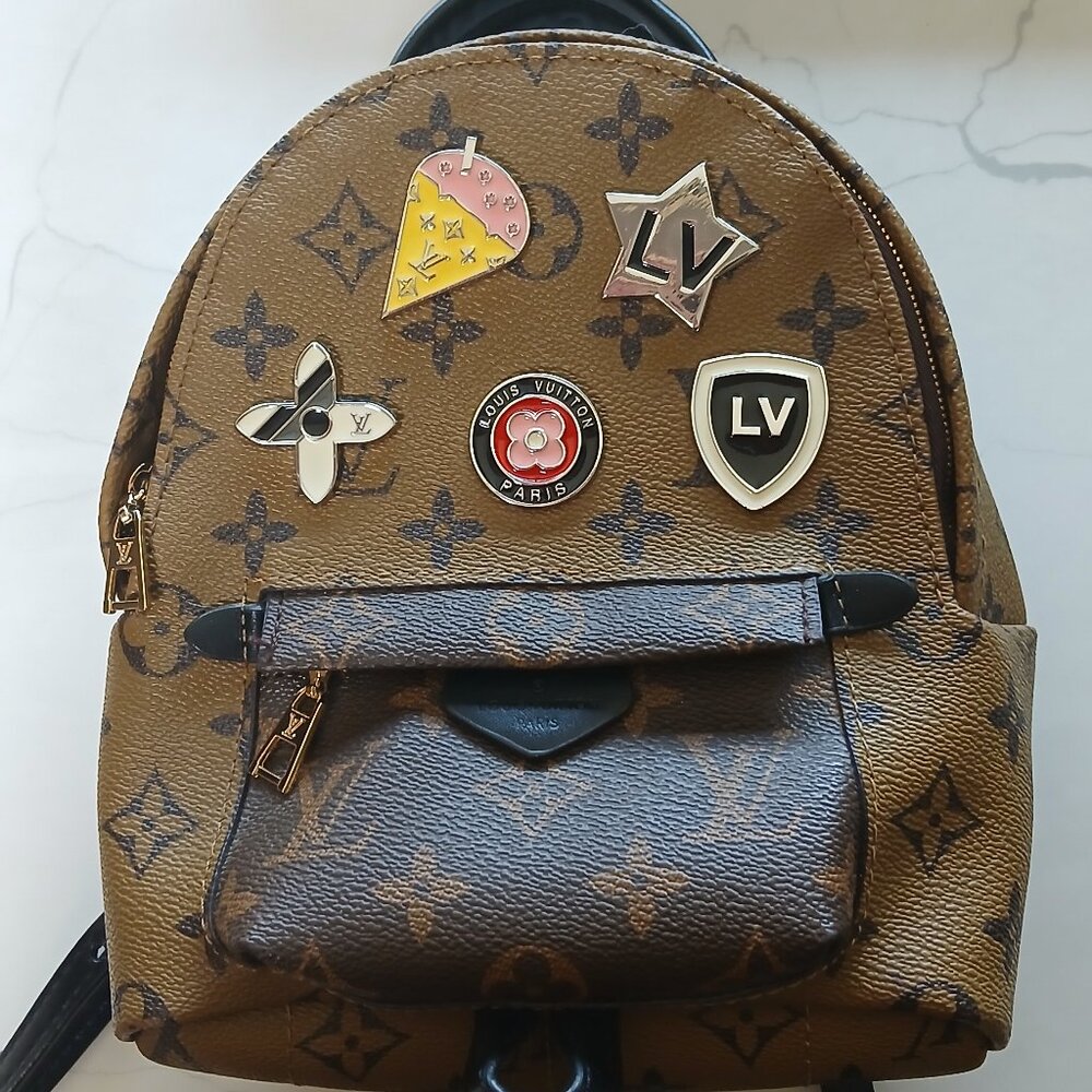 LV Louis Vuitton Palm Springs Mini Backpack with LV Buttons
